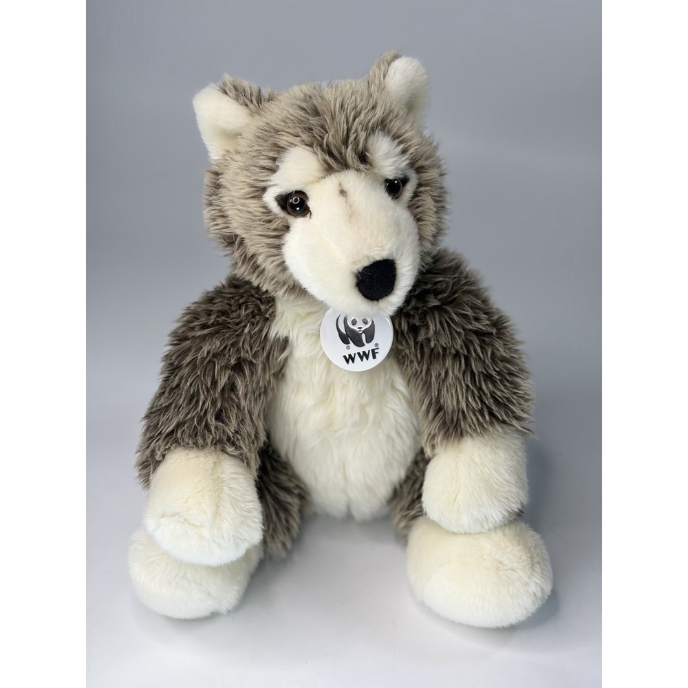 Build A Bear Workshop BABW World Wildlife Fund WWF Gray Timber Wolf Plush 2010